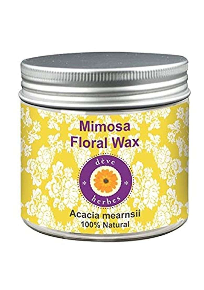 Deve Herbes Pure Mimosa Floral Wax 100 Natural Therapeutic Grade G - Indya