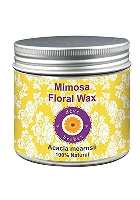 Deve Herbes Pure Mimosa Floral Wax 100 Natural Therapeutic Grade G