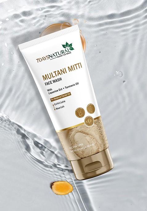 7Daysnatural Natural Multani Mitti Face Wash 100Ml