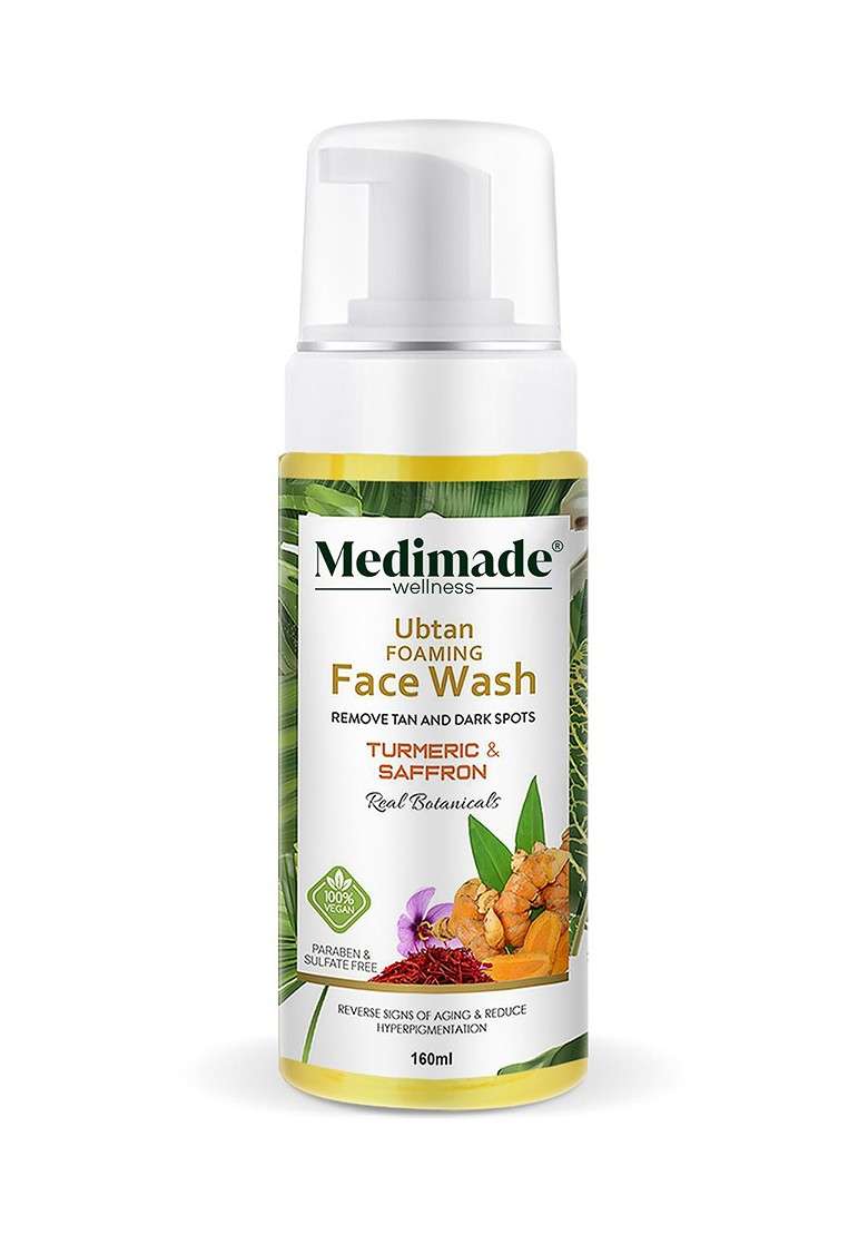 Medimade Turmeric Saffron Ubtan Foaming Face Wash 160 Ml - Indya