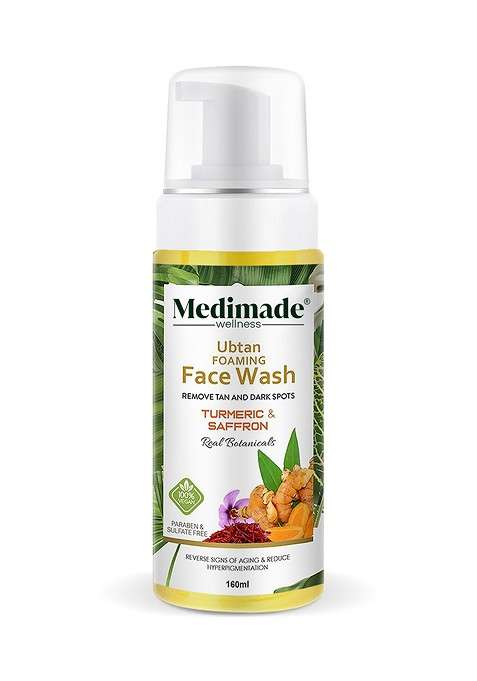 Medimade Turmeric Saffron Ubtan Foaming Face Wash 160 Ml