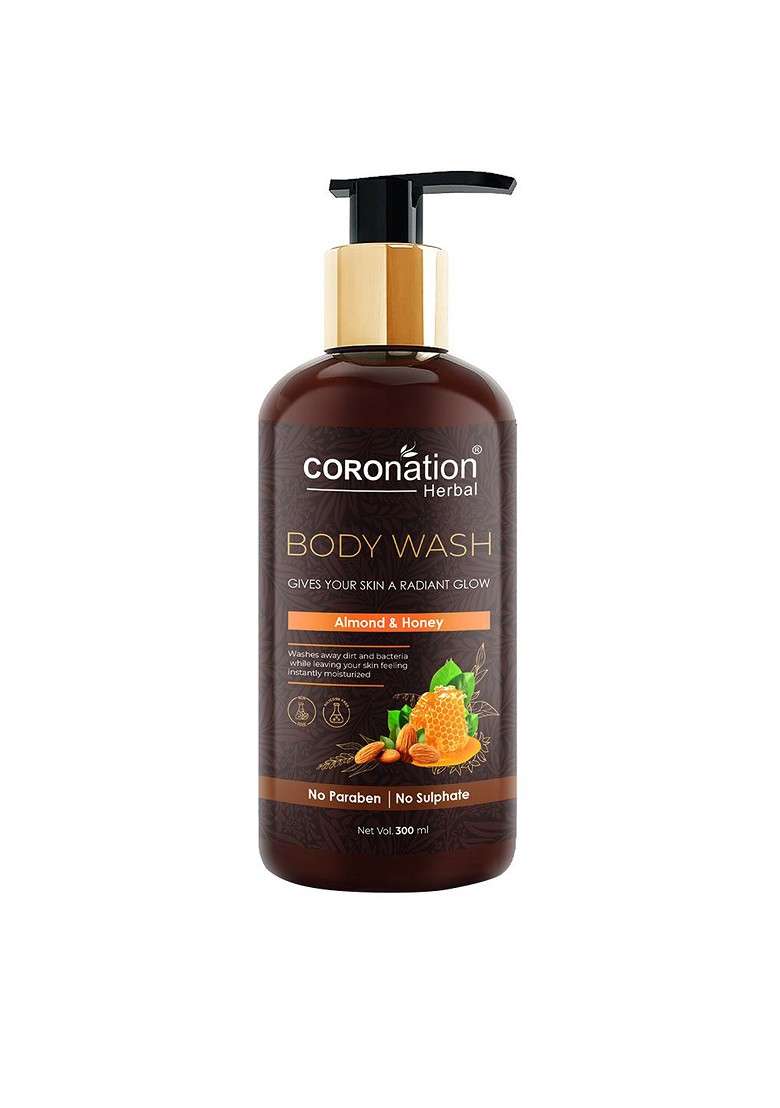 Coronation Herbal Almond Honey Body Wash 300 Ml - Indya