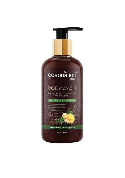 Coronation Herbal Tea Tree Oil Ginger Body Wash 300 Ml