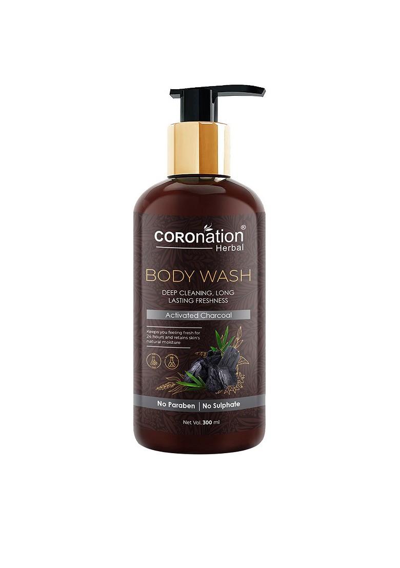 Coronation Herbal Activated Charcoal Deep Cleaning Body Wash 300 Ml