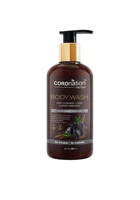 Coronation Herbal Activated Charcoal Deep Cleaning Body Wash 300 Ml