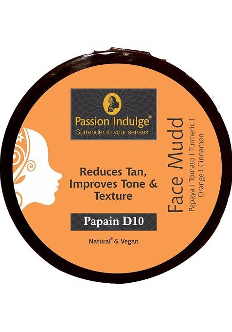 Passion Indulge Papain D10 Face Mudd Pack For Tan Removal 250G