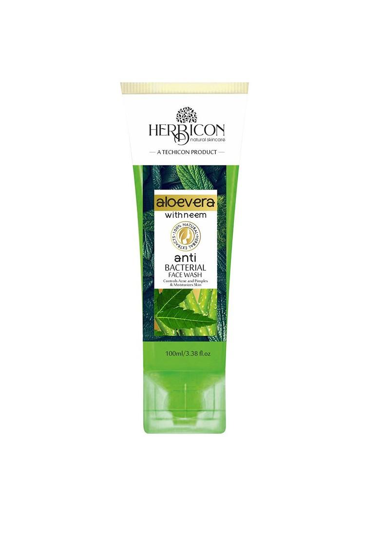Herbicon Aloe Vera With Neem Anti Bacterial Face Wash Vitamin E Granules