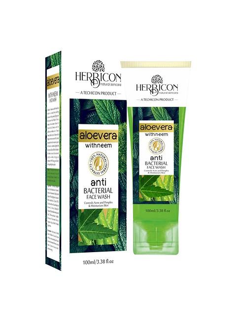 Herbicon Aloe Vera With Neem Anti Bacterial Face Wash Vitamin E Granules