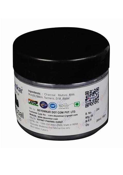 Deyomkar Natural Herbal Pack Of Charcoal Facewash Scrub