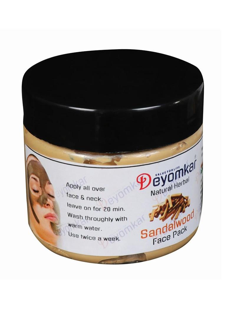 Deyomkar Natural Herbal Charcoal Facewash Scrub Sandalwood Face Pack 600 Ml
