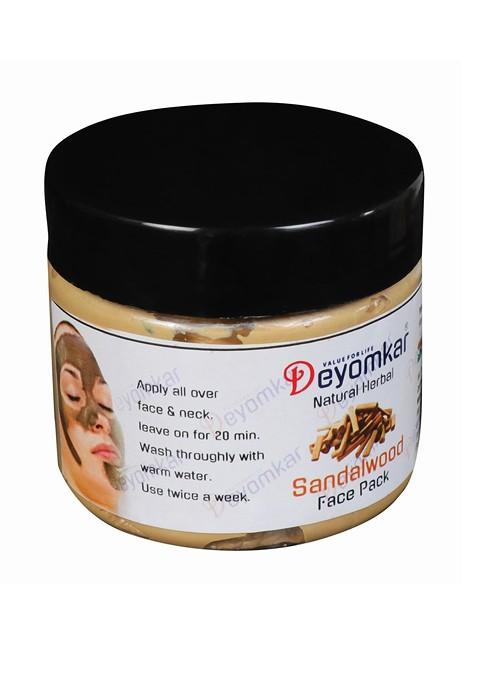 Deyomkar Natural Herbal Charcoal Facewash Scrub Sandalwood Face Pack 600 Ml