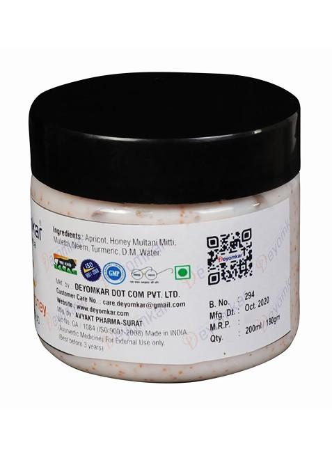 Deyomkar Natural Herbal Charcoal Facewash Scrub Sandalwood Face Pack 600 Ml