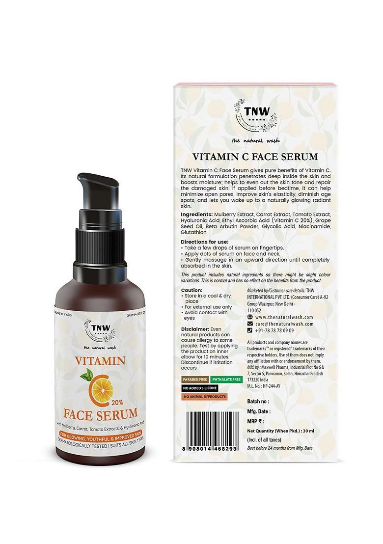 Tnw The Natural Wash Combo Of 2 Lip Scrub 25 Gm Vitamin C Face Serum 30 Ml