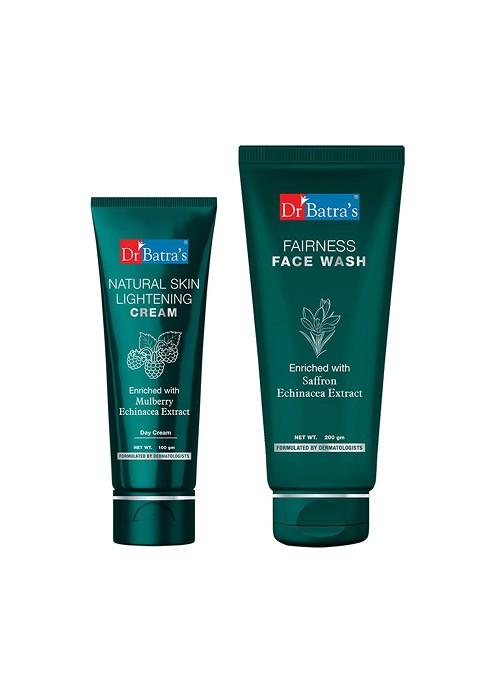 Dr Batras Natural Skin Lightening Cream 100 G Fairness Face Wash 200