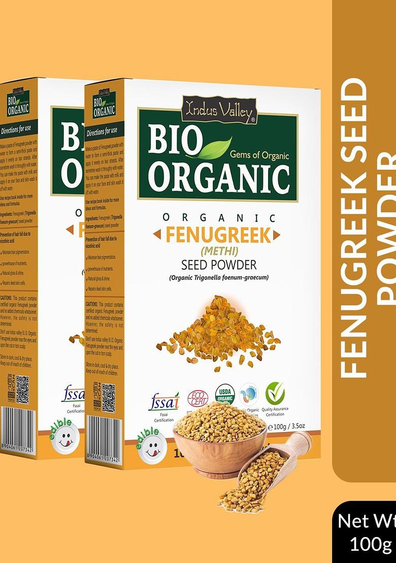 Indus Valley Pack Of 2 Bio Organic Fenugreek Powder