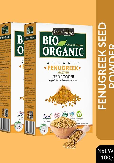Indus Valley Pack Of 2 Bio Organic Fenugreek Powder