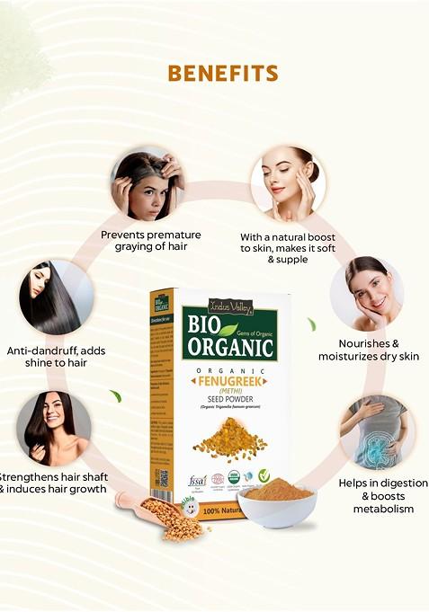 Indus Valley Pack Of 2 Bio Organic Fenugreek Powder