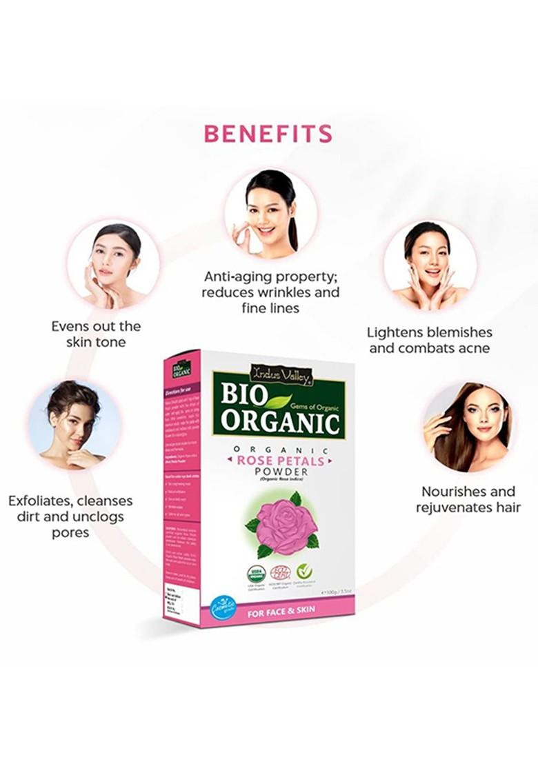 Indus Valley Pack Of 2 Bio Organic Rose Petal Powder