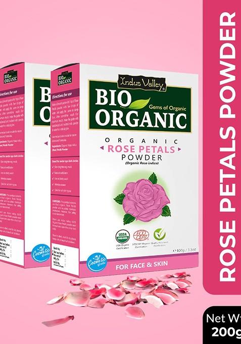 Indus Valley Pack Of 2 Bio Organic Rose Petal Powder