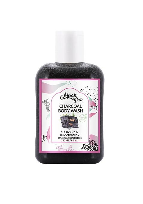Mirah Belle Unisex Black Activated Charcoal Natural Body Wash 250 Ml