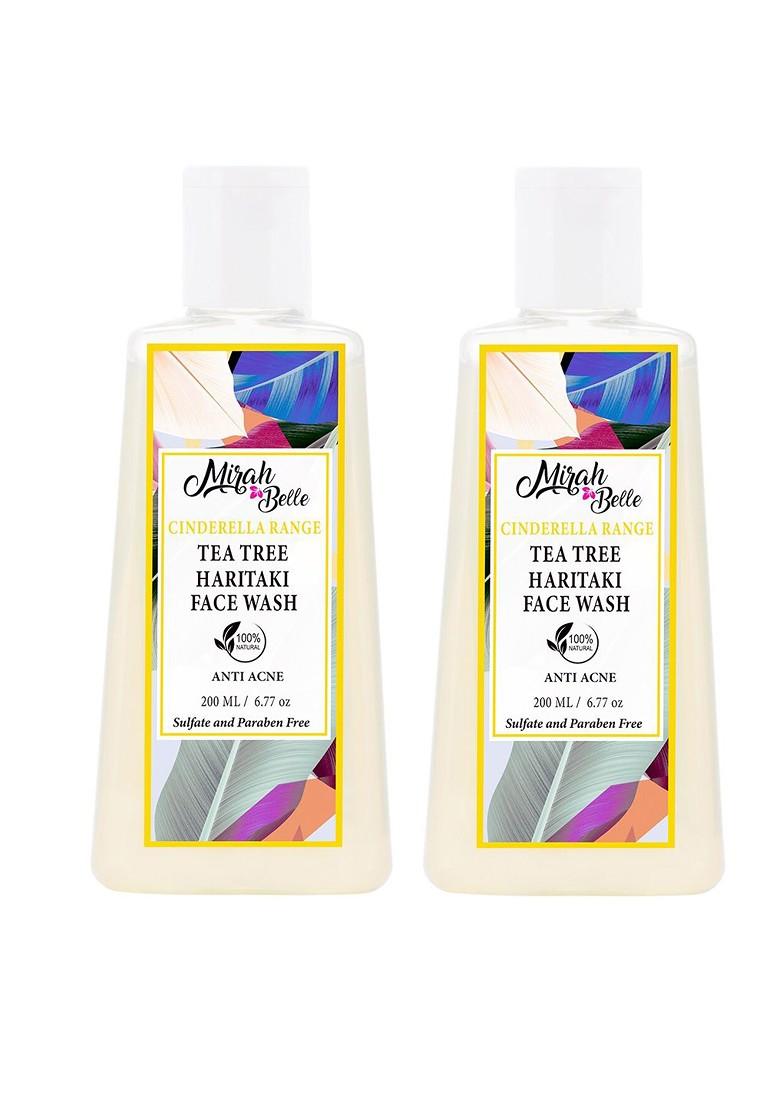 Mirah Belle Pack Of 2 Tea Tree Haritaki Anti Acne Face Wash