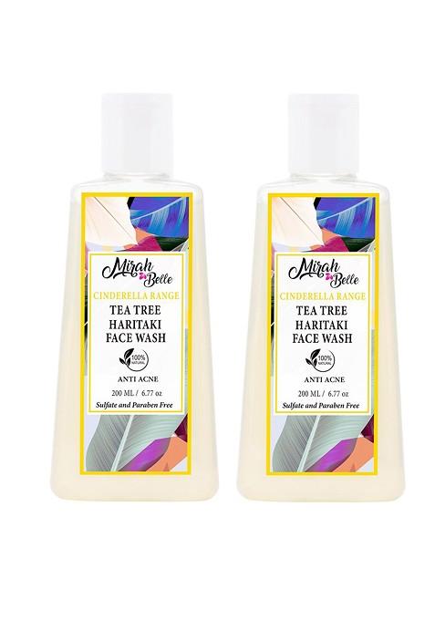 Mirah Belle Pack Of 2 Tea Tree Haritaki Anti Acne Face Wash