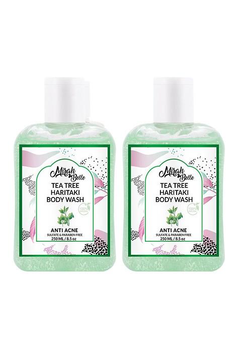 Mirah Belle Unisex Set Of 2 Tea Tree Anti Acne Body Washes