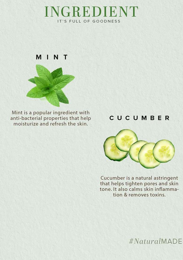 Khadi Natural Set Of 3 Mint Cucumber Face Spray - Indya