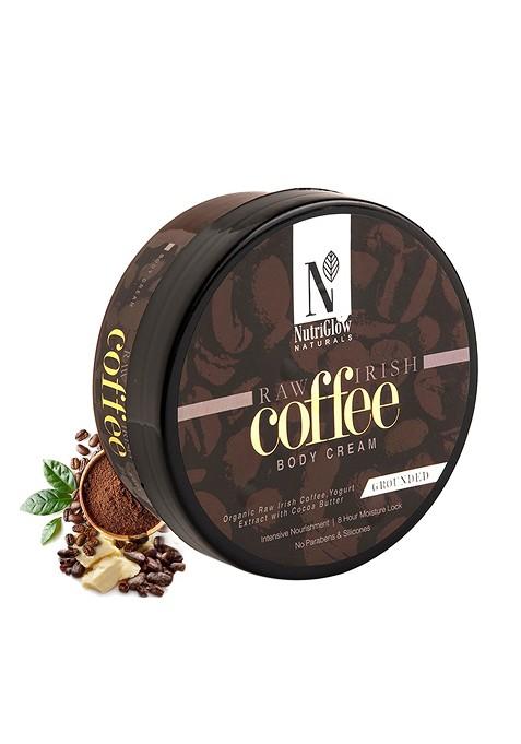 Nutriglow Naturals Raw Irish Coffee Skin Nourishing Body Cream 200 G