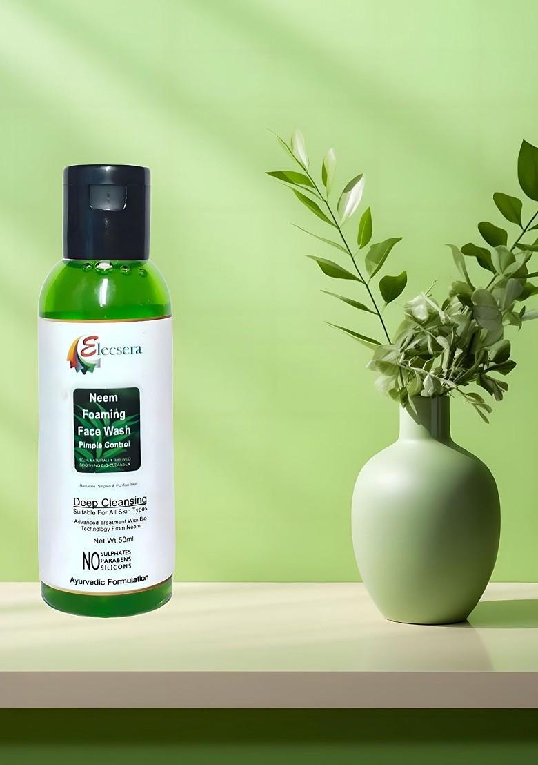 Elecsera Neem Foaming Face Wash For Pimple Control 50 Ml