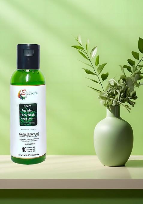 Elecsera Neem Foaming Face Wash For Pimple Control 50 Ml