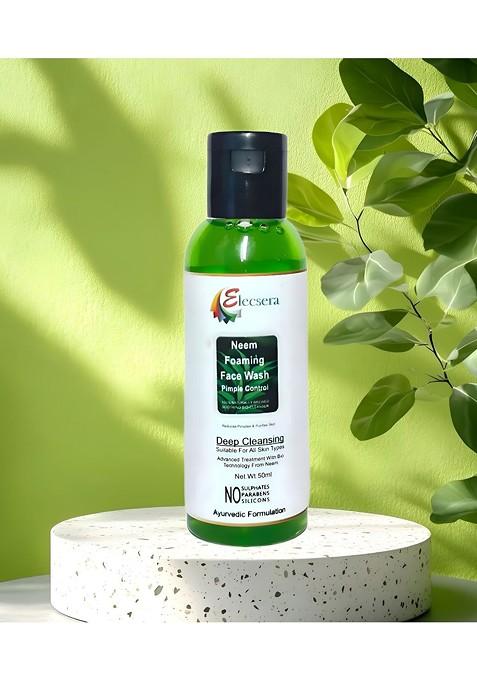 Elecsera Neem Foaming Face Wash For Pimple Control 50 Ml