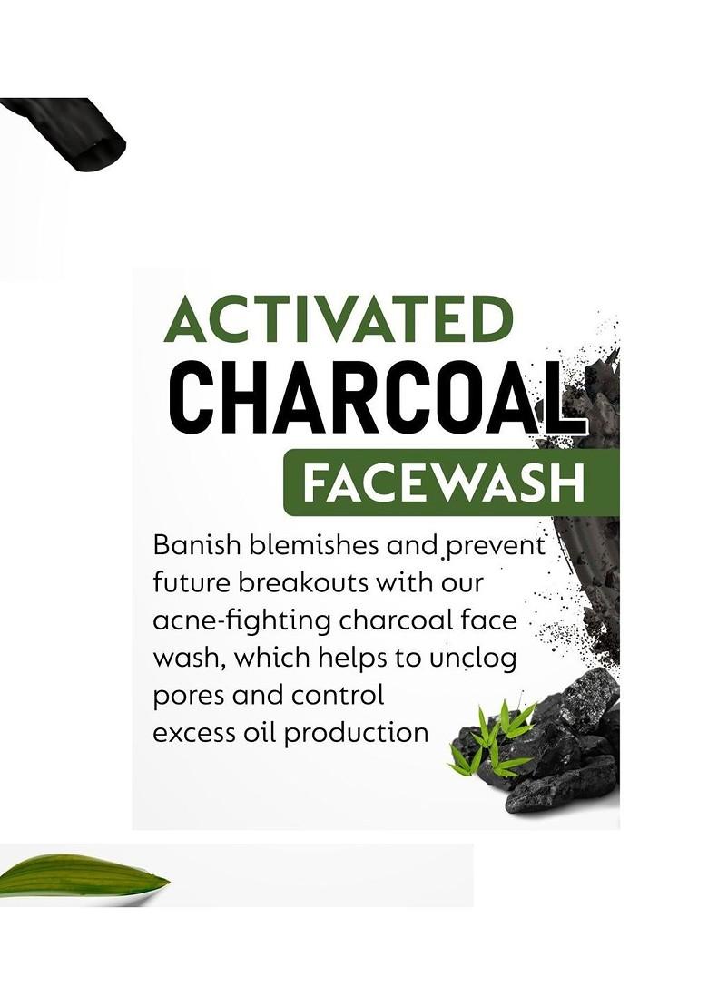 Elecsera Activated Charcoal Foaming Face Wash For Skin Brightening 100 Ml