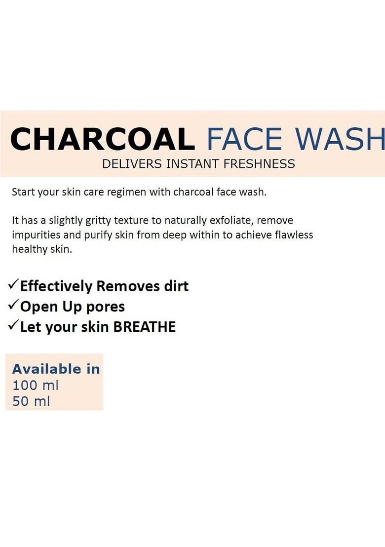 Elecsera Activated Charcoal Foaming Face Wash For Skin Brightening 100 Ml