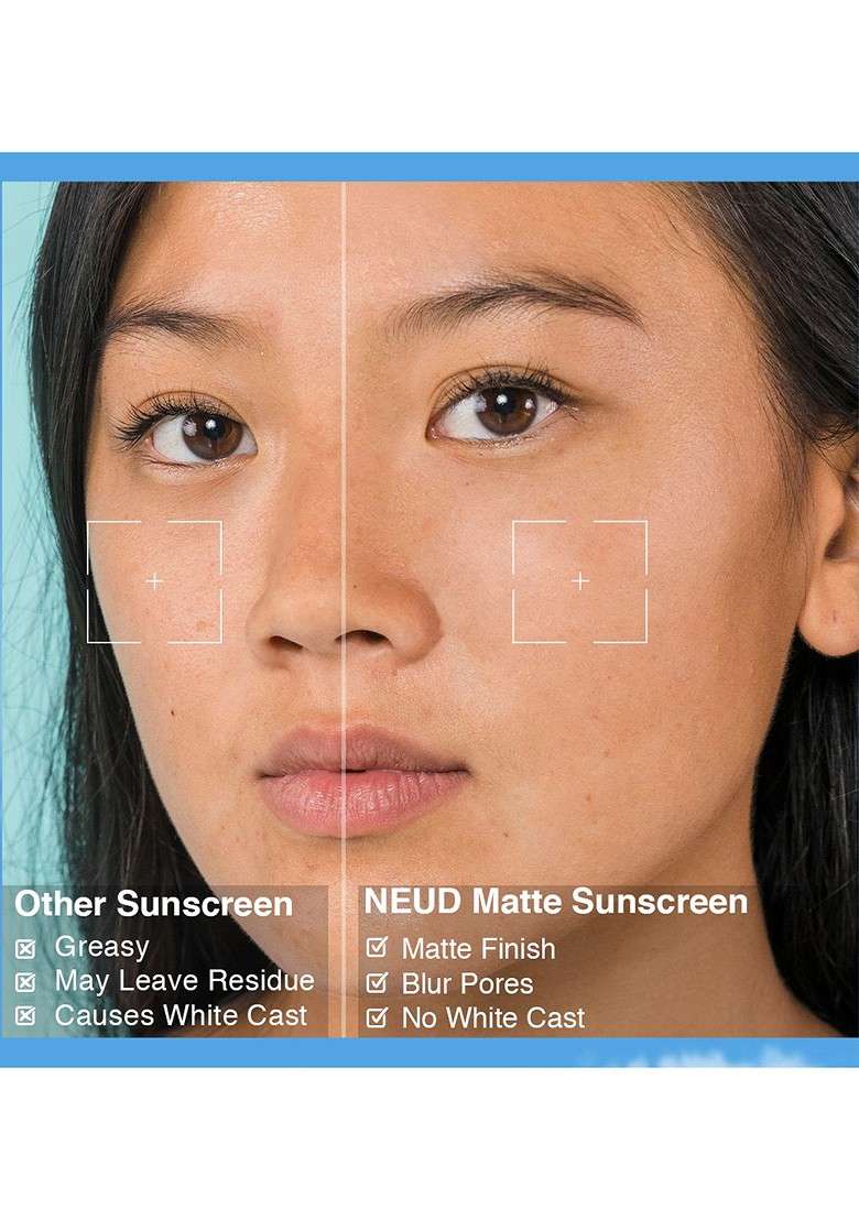 Neud Set Of 2 Velvety Matte Priming Spf 50 Sunscreen Dewy Look Tinted - Indya