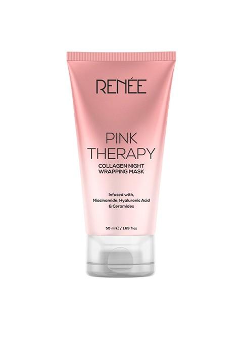 Renee Pink Therapy Collagen Night Wrapping Mask With Niacinamide Ceramides 50Ml