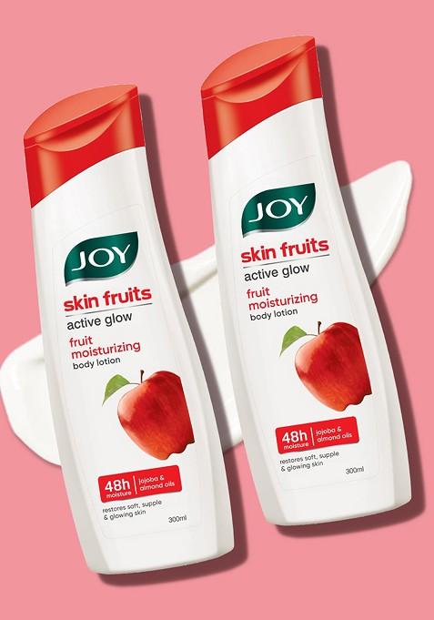 Joy Set Of 2 Skin Fruits Moisturizing Body Lotion 300 Ml Each