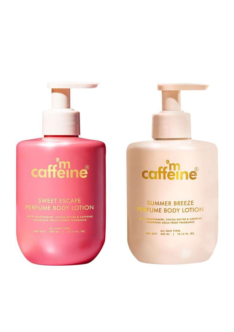 Mcaffeine 2Pcs Perfume Body Lotion 300Ml Each Summer Breeze Sweet Escape - Indya