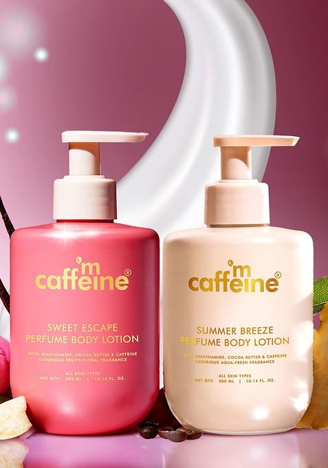 Mcaffeine 2Pcs Perfume Body Lotion 300Ml Each Summer Breeze Sweet Escape