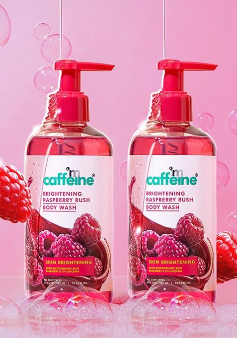 Mcaffeine Set Of 2 Brightening Raspberry Body Wash 300Ml Each