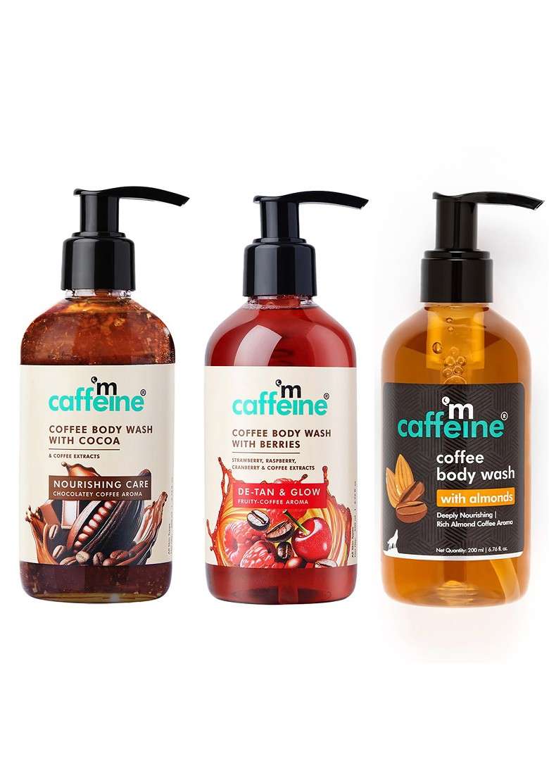 Mcaffeine Coffee Body Washes Trio 200 Ml Each - Indya