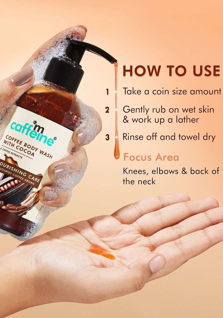 Mcaffeine Set Of Berries Cocoa Shower Gels 400Ml - Indya