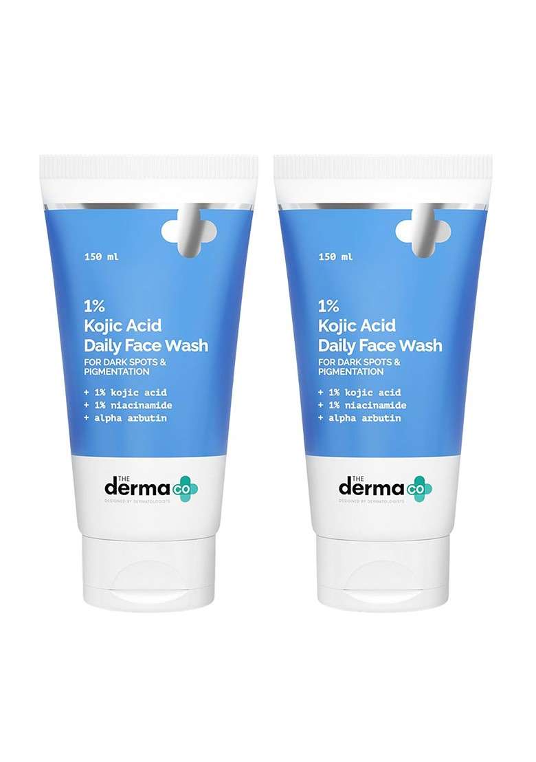 The Derma Co Set Of 2 1 Kojic Acid Face Wash With Niacinamide 150Ml Each - Indya