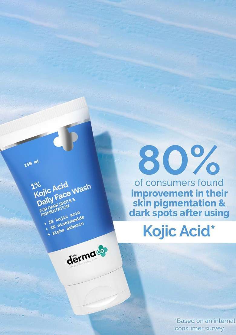 The Derma Co Set Of 2 1 Kojic Acid Face Wash With Niacinamide 150Ml Each - Indya