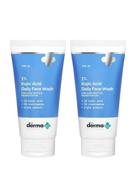 The Derma Co Set Of 2 1 Kojic Acid Face Wash With Niacinamide 150Ml Each