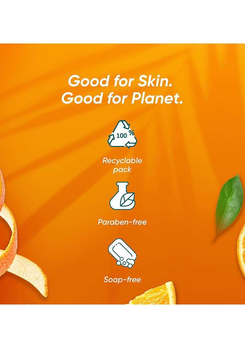 Himalaya Set Of 2 Tan Removal Orange Face Wash With Honey Papaya 100 Ml Each - Indya