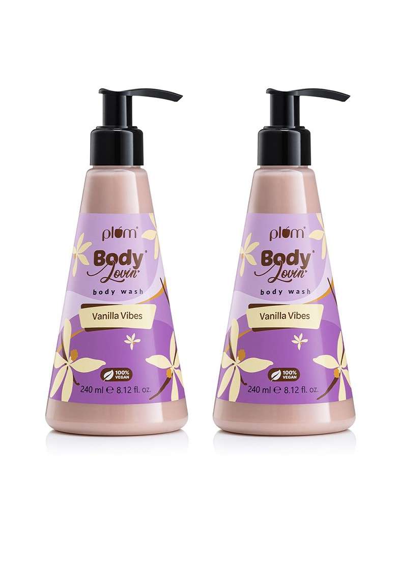 Plum Set Of 2 Bodylovin Vanilla Vibes Shower Gel 240Ml Each - Indya