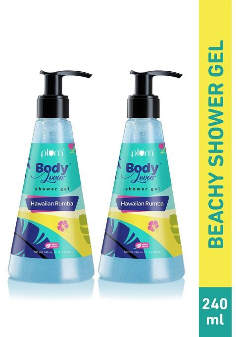 Plum Set Of 2 Bodylovin Hawaiian Rumba Shower Gel 240Ml Each