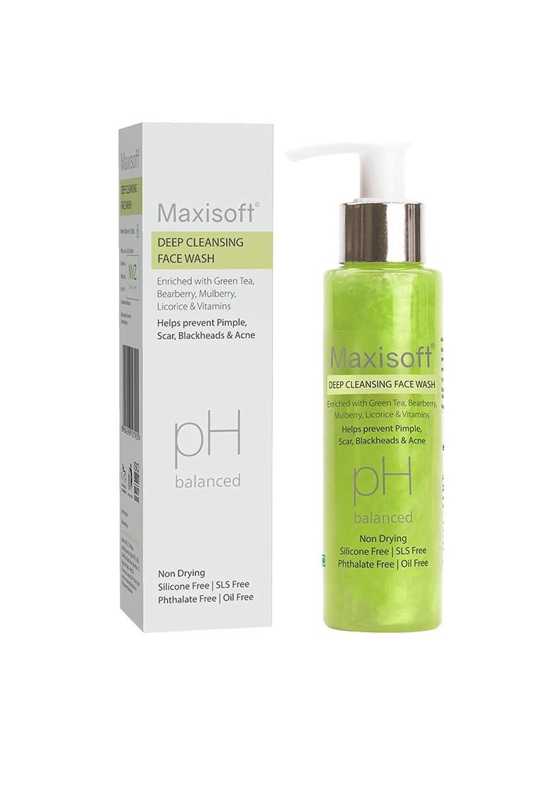 Maxisoft Unisex Deep Cleansing Face Wash With Green Tea 100Ml