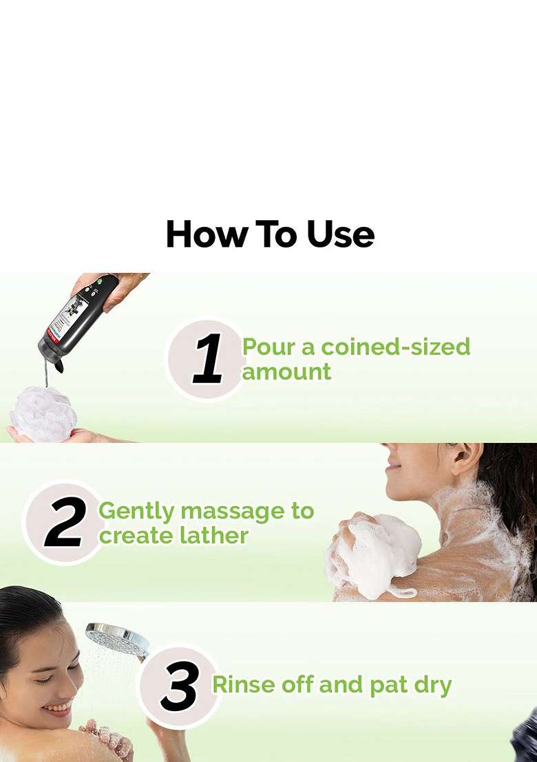 Mamaearth 2 Pc Charcoal Moisturizing Body Wash With Energizing Mint Fragrance 275Ml Each - Indya